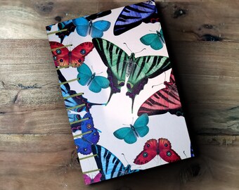 Handmade Butterfly Writer’s Journal - Hand Bound Book for Creative Inspiration, A5 Notebook, Perfect Gift for Daily Journaling and Sketching