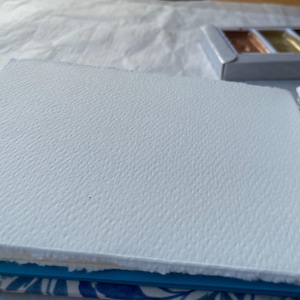 300gsm cold pressed paper close up