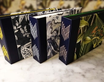 Handmade Photo Album: Marbled, Floral, Tropical Cover - 84 Pages