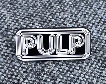 Insignia de pin de pulpa Jarvis Cocker Gente común Brit Pop Sheffield