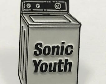Sonic Youth T Shirt Washing Machine Album Band Logo Nouveau Officiel Homme Bleu 