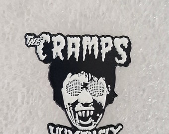 The Cramps HUMAN FLY Pin Badge Garage Punk Lux Interior Psychobilly Goth