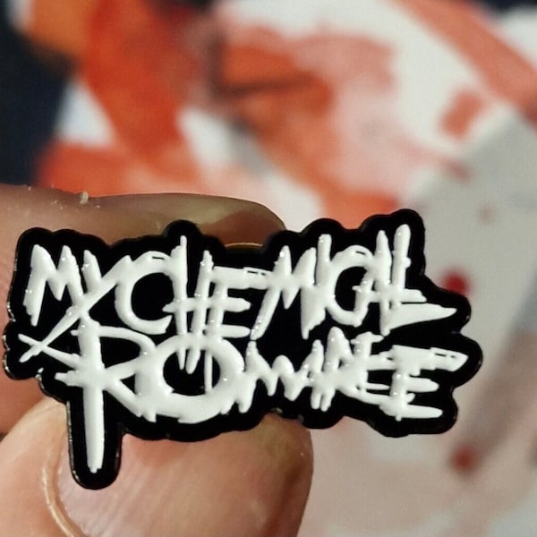 MY CHEMICAL ROMANCE Pin Badge My Chem Punk Emo McrHeadfirst For Halos Cubicles