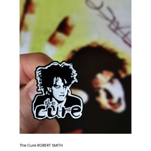 The Cure Robert Smith Pin Badge Gothic Rock Post Punk Goth.