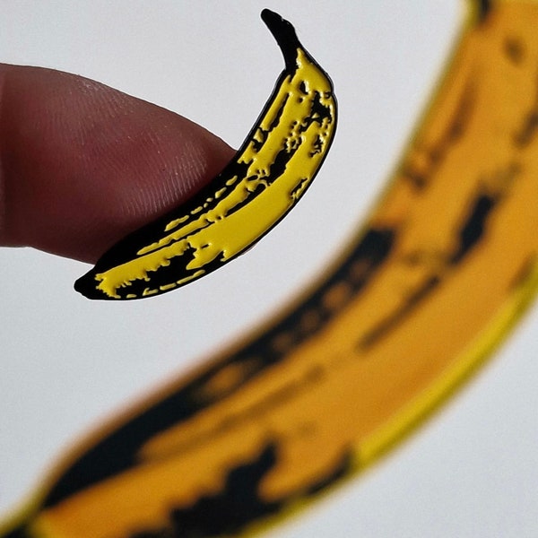 Fluwelen underground Banana pin-badge Lou Reed John Cale Nico Newyork City
