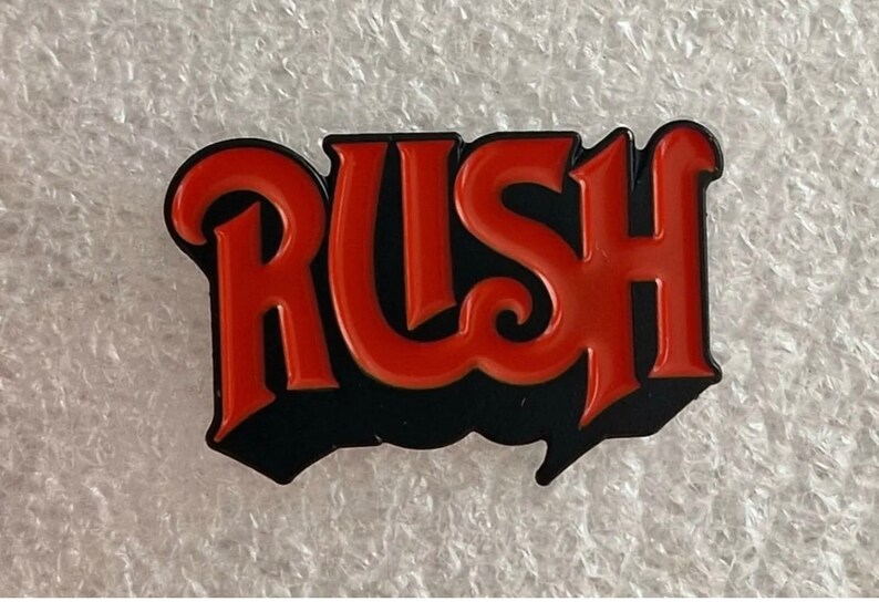 RUSH Pin Badge Hard Rock Progressive Tom Sawyer Fly By Night Rush Through Time image 1