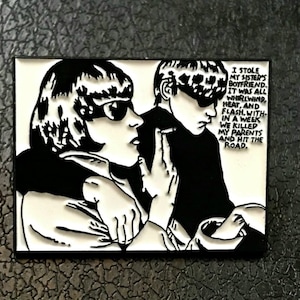 Sonic Youth Goo Pin Badge Thurston Moore Kim Gordon Raymond Pettibon NewYorkCity Downtown.