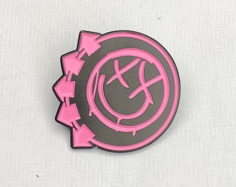 Blink 182 Pin Badge Punk Rock Enema of the State Dammit Blink-182 Cheshire Cat Pink