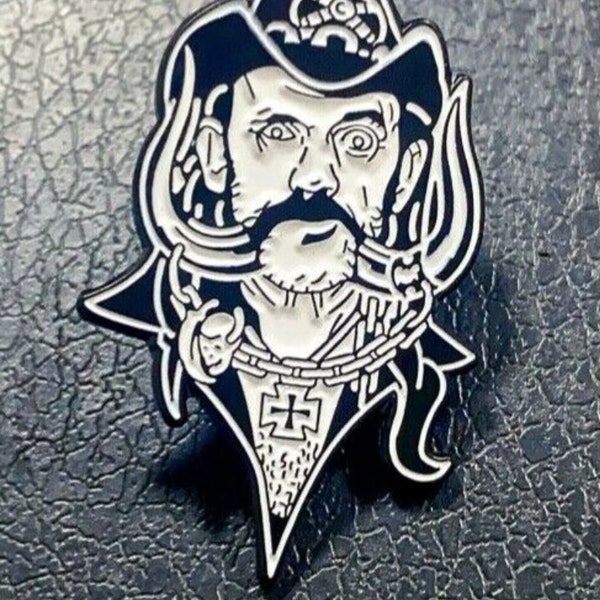 LEMMY KILMISTER Pin Badge Heavy Metal Rock Snaggletooth Ace Of Spades Motorhead