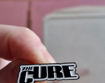 The Cure Pin Badge Gothic Rock Post Punk Goth Robert Smith Three Imaginary Boys