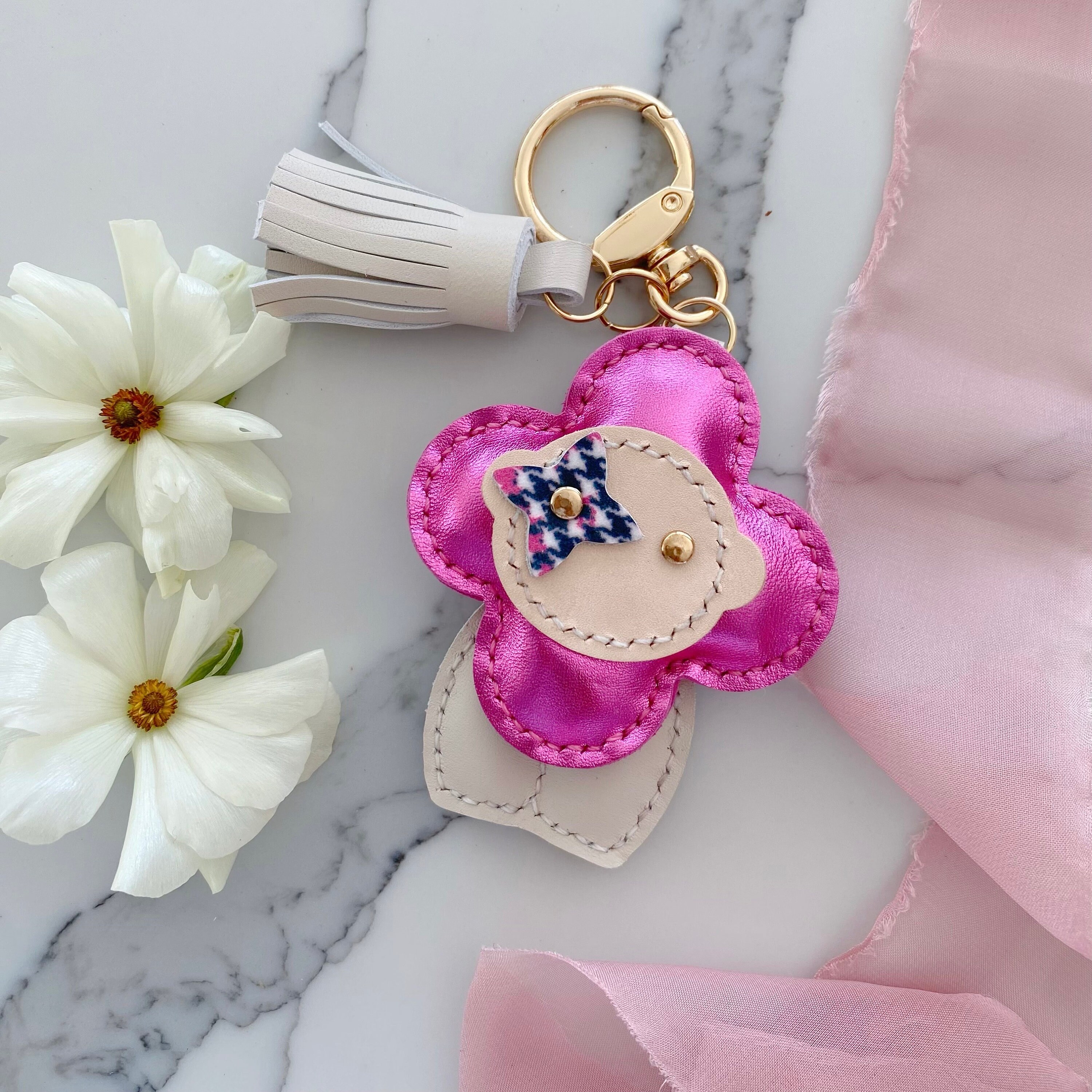 rose ballerine key holder