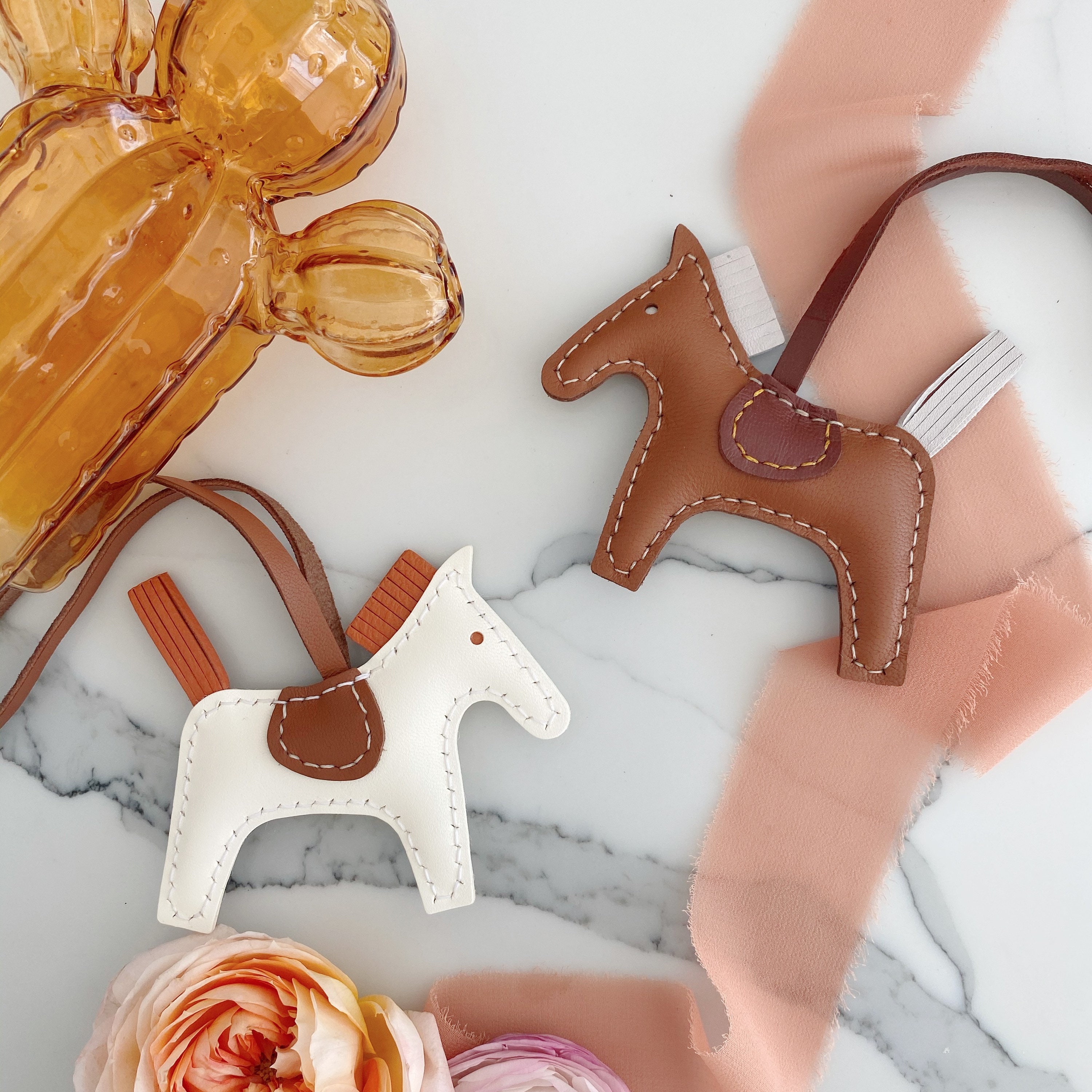 Handmade Leather Horse Bag Charm Leather Horse Key Chain Etsy