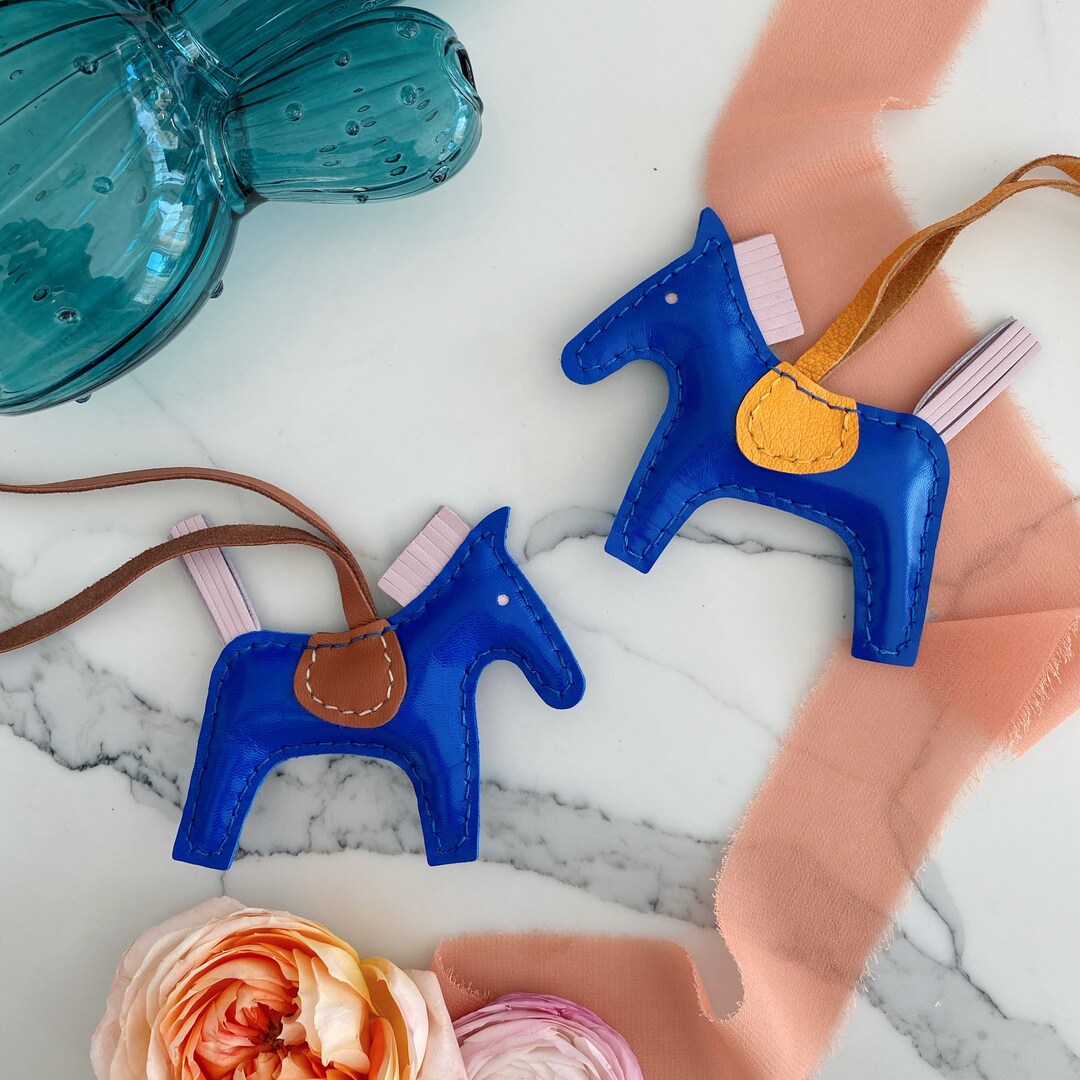 Handmade Leather Horse Bag Charm Leather Horse Key Chain Etsy