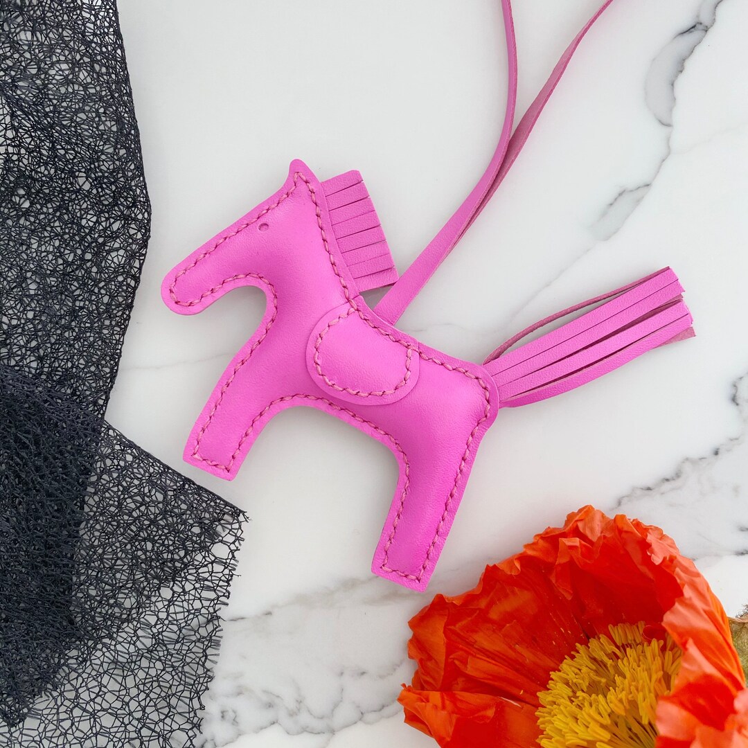 Handmade Leather Horse Bag Charm Leather Horse Key Chain Etsy