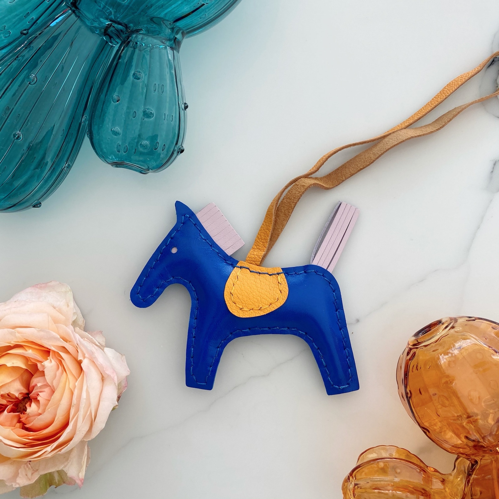 Handmade Leather Horse Bag Charm Leather Horse Key Chain Etsy