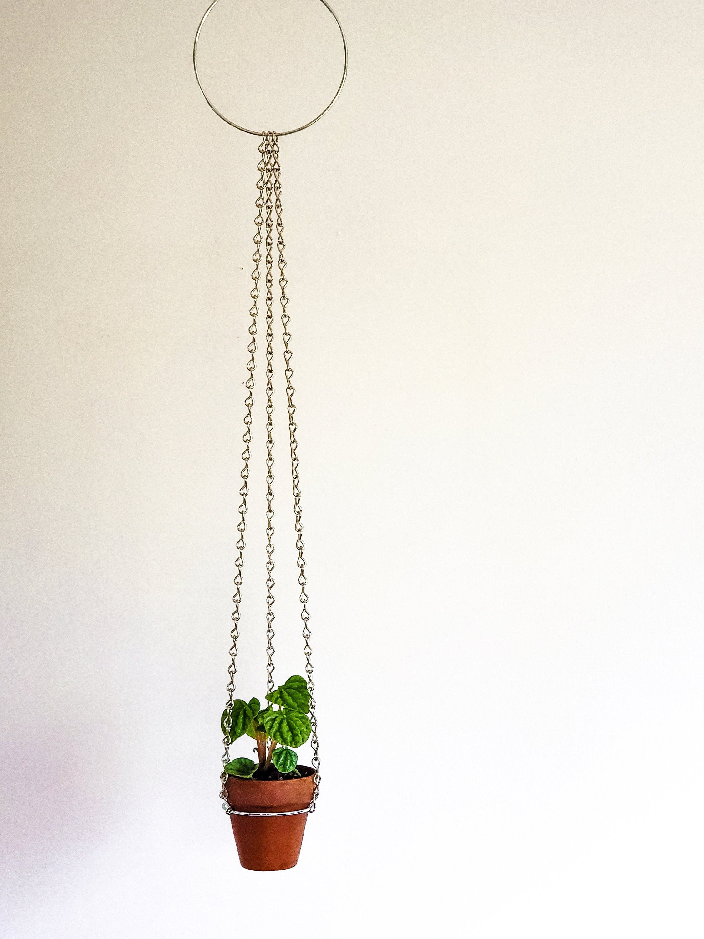 Small Silver Hanging Planter Indoor Wall Planter Metal Plant Etsy UK
