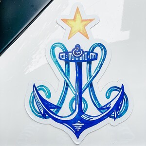 Stella Maris Large Car Magnet | Our Lady Star of the Sea 6x8 Catholic Vehicle Magnetic Decal | Marian Car Van Magnet | Catholic Gift