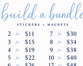 Catholic Sticker & Magnet Bundle | Build Your Own | Mix + Match | Confirmation, RCIA, Baptism, First Communion, Sponsor Gift Set | Bulk