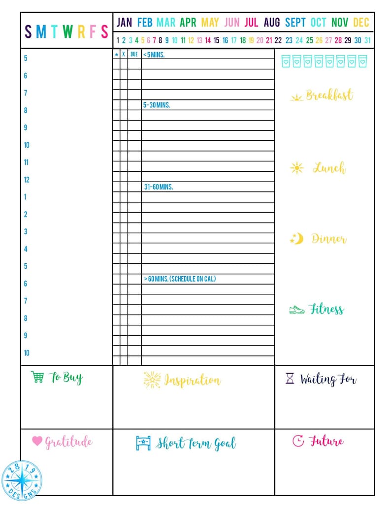 getting-things-done-gtd-printable-planner-editable-pdf-gtd-etsy