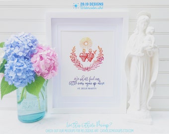Miscarriage Print Infant Loss Gift St Zelie Martin Quote We Shall Find Our Little Ones Catholic Printable Catholic Wall Art Print Home Decor