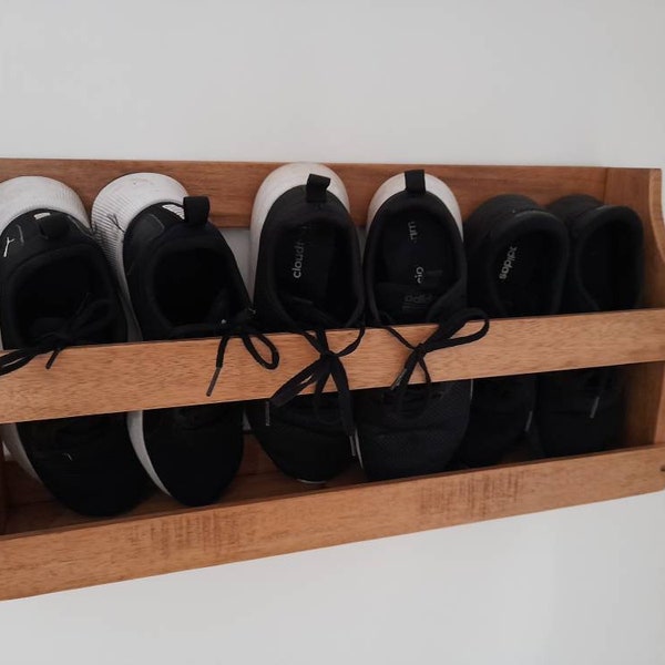 Wall Mounted Shoe Rack Etsy UK