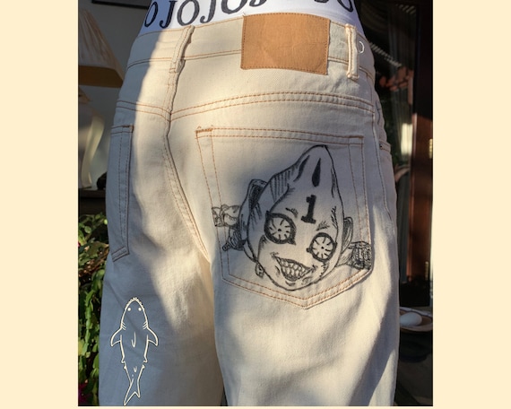 Custom Anime Jeans - Etsy Custom Anime Jeans - Etsy