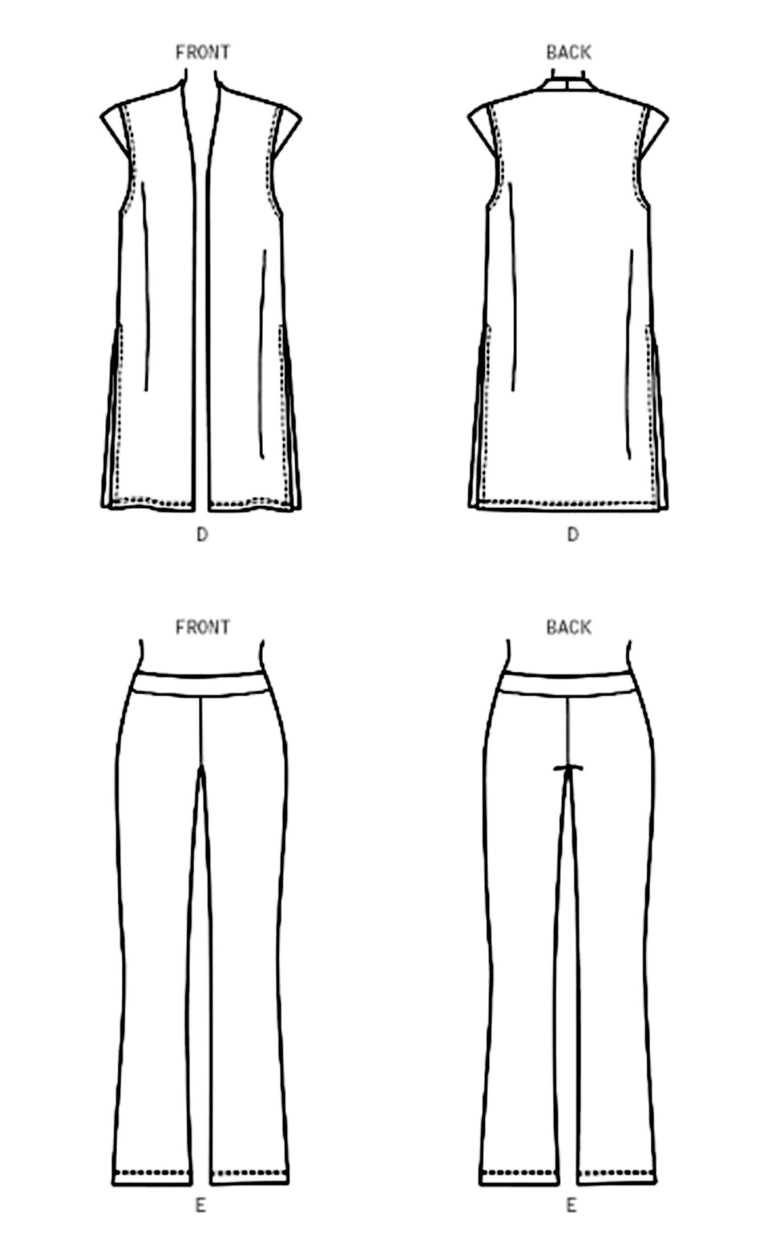 Sewing Pattern Knit Dress Pattern Close Fit Pullover Top Etsy