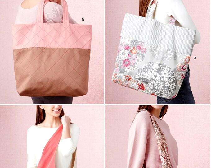 Sewing Pattern Big Tote Bag Pattern Cloth Market Bags Pattern Large