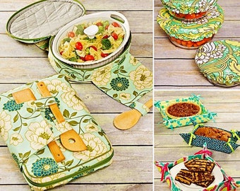 Sewing Pattern Casserole Carriers Pattern, Fabric Bowl Covers Pattern, Food Gifting Basket Pattern, Simplicity Sewing Pattern 1236