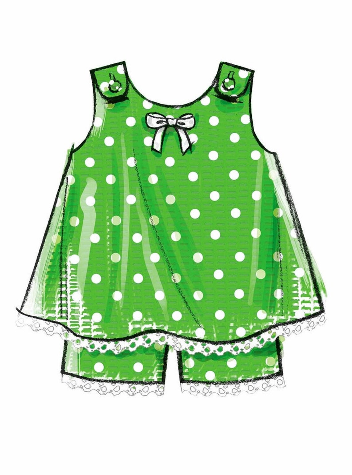 Sewing Pattern Little Girls' Sundress Pattern Etsy
