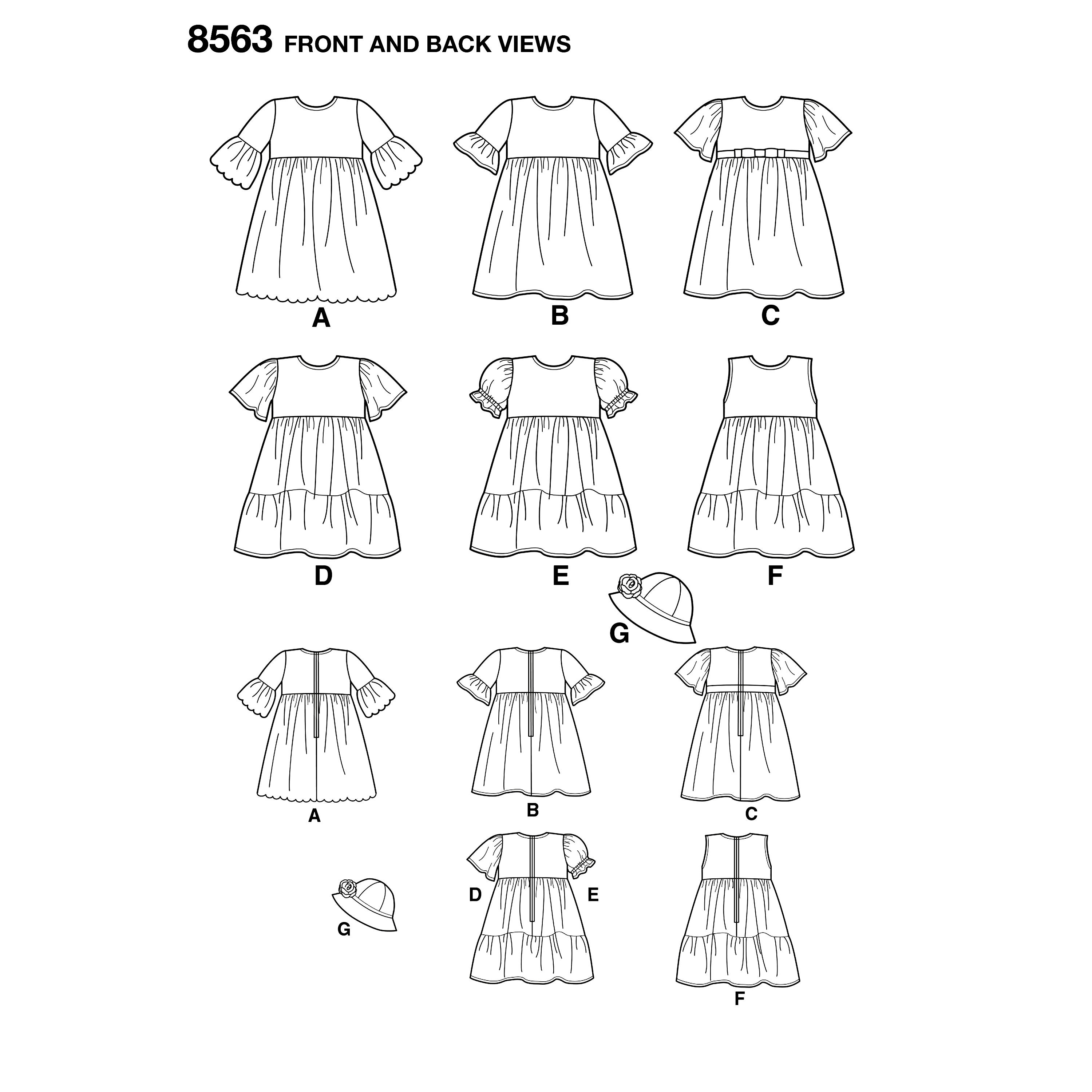 Sewing Pattern Little Girl's Dress Pattern Toddler's Etsy