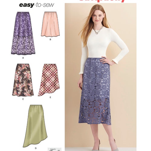 Sewing Pattern Misses' Easy Skirt Pattern Elastic Waist | Etsy