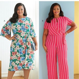 Cartamodello McCall's M8196KK – Abiti Donna Primavera/Estate – Taglie 26W-32W – Spedito Dal Regno Unito