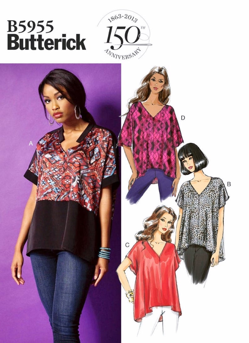 Sewing Pattern Women's Loose Fit Tops Pattern Pullover - Etsy