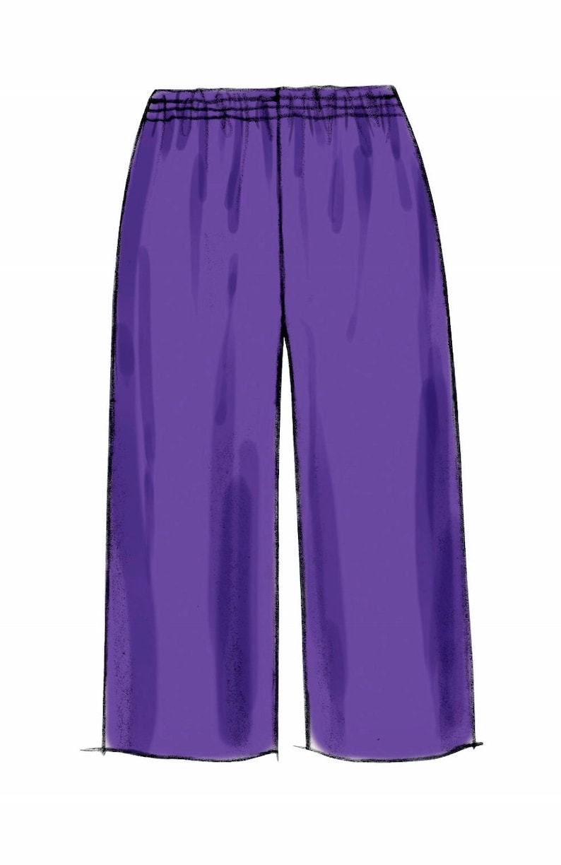 Sewing Pattern Elastic Waist Pants Pattern Easy Shorts Etsy