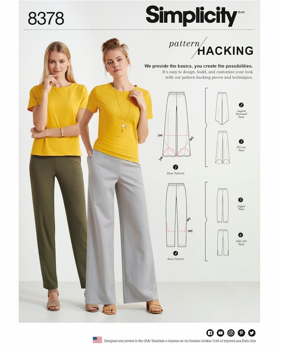 Sewing Pattern Women's Easy Pants Pattern, Misses' Easy Pants