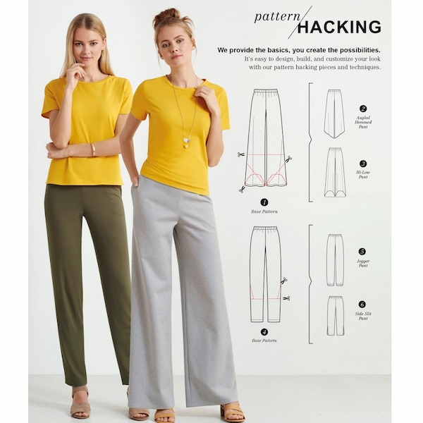 Sewing Pattern Women's Easy Pants Pattern, Misses' Easy Pants Pattern, Elastic Waist Pants Pattern, Simplicity Sewing Pattern 8378