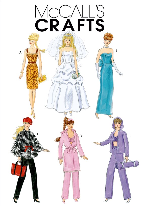 Sewing Pattern 11 1/2 inch Fashion Doll Clothes Pattern 11 Etsy