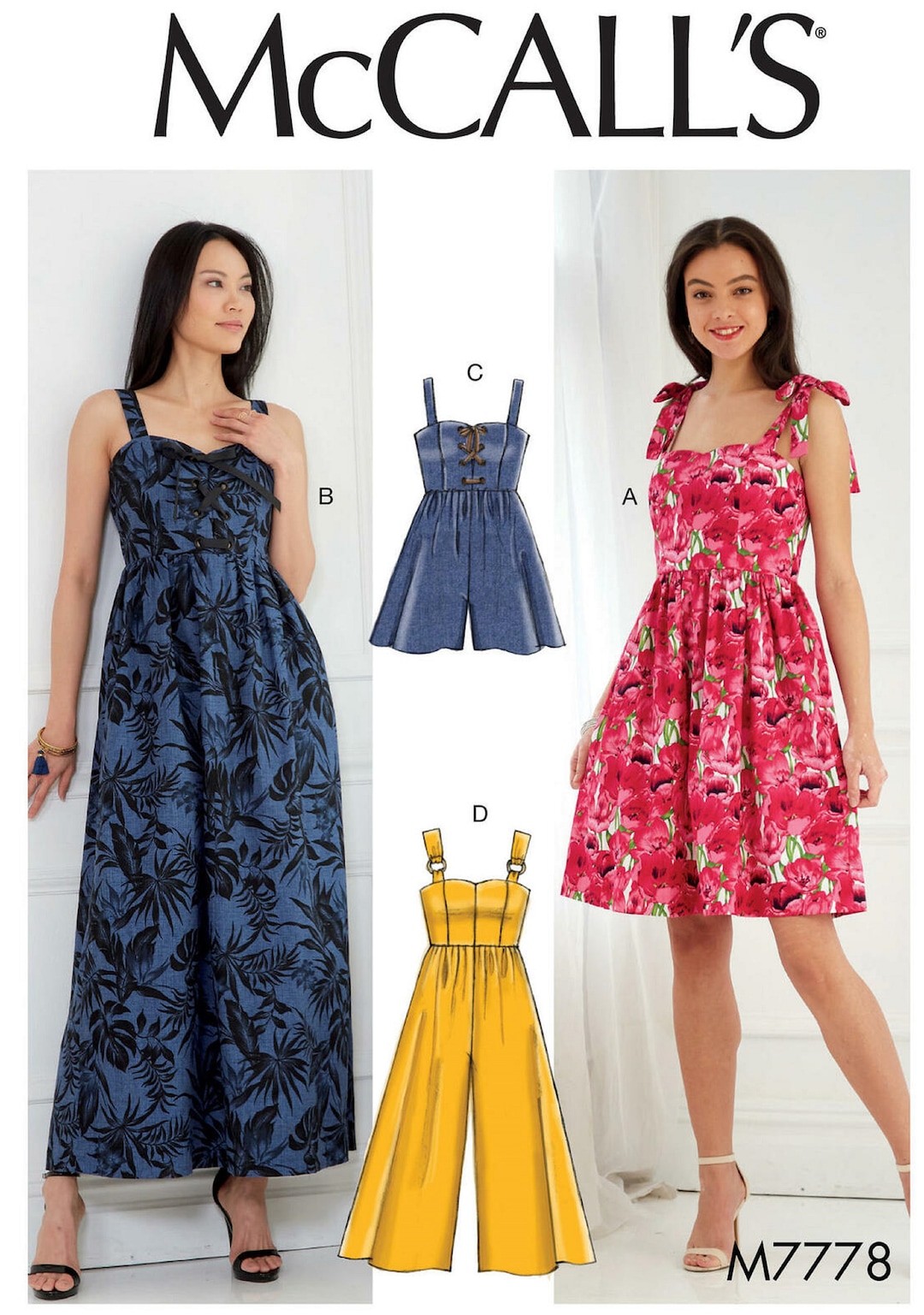 Sewing Pattern Women's Sundress Pattern Culottes Jumpsuit - Etsy