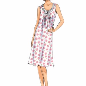 Sewing Pattern Ladies Nightgown Pattern, Womens PJ Pattern, Ladies ...