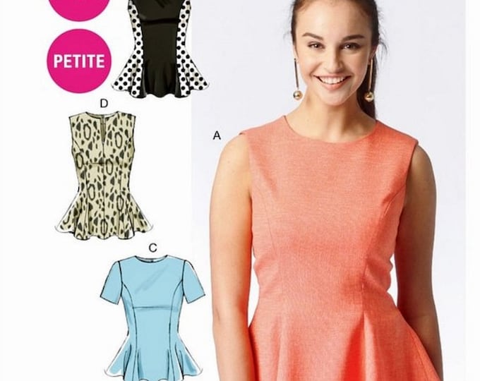 Sewing Pattern Women's Peplum Top Pattern Easy Pullover Etsy