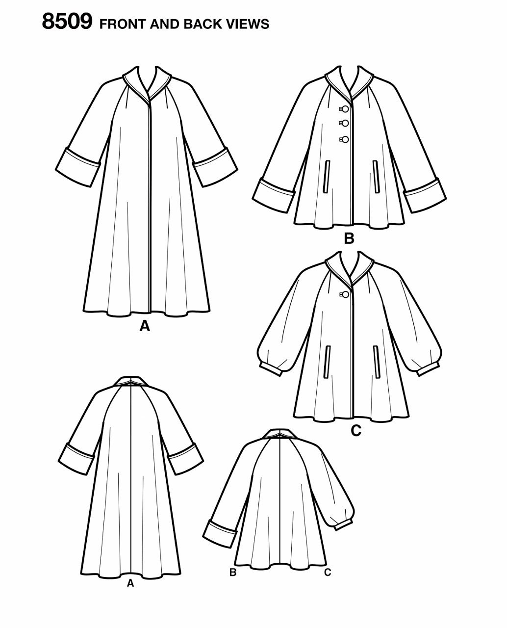 Sewing Pattern Women's Vintage Coat Pattern Swing Coat Etsy