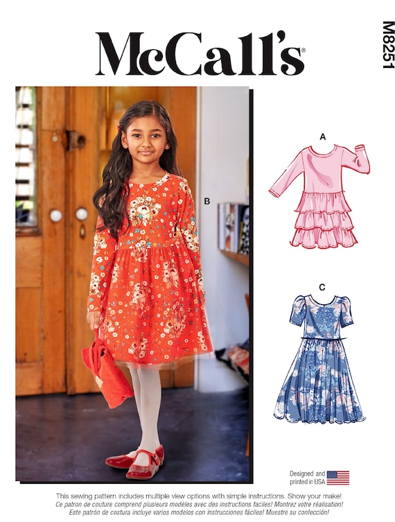 Easy knit top dress pattern girl