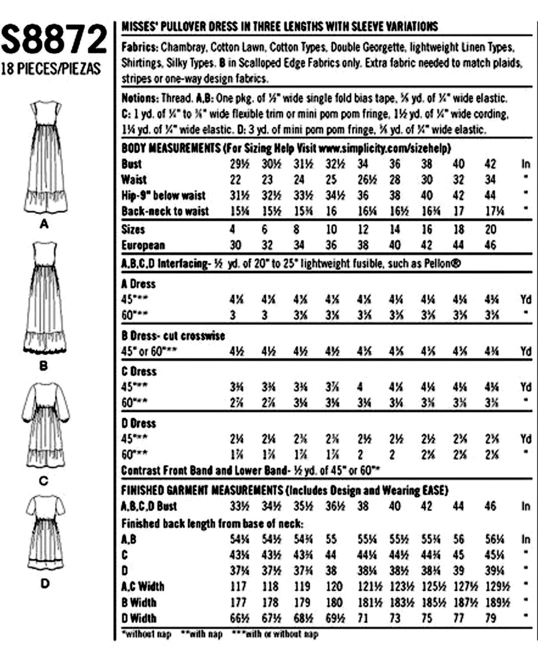 Sewing Pattern Women's Dress Pattern Full Skirt Dress Etsy