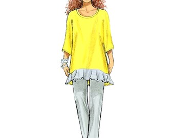 Sewing Pattern Womens Tunic Tops Pattern, Elastic Waist Pants Pattern, Elastic Waist Long Skirt Pattern, McCall's Sewing Pattern 7134