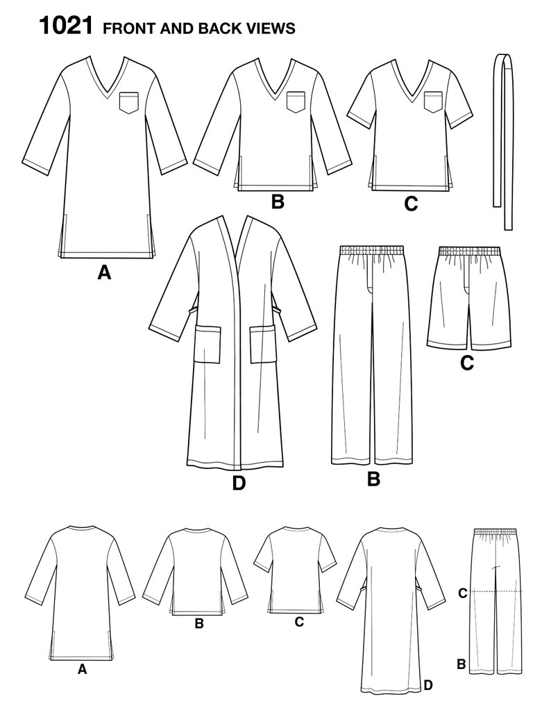 Sewing Pattern Men's Robe Pattern Men's Loungewear Etsy