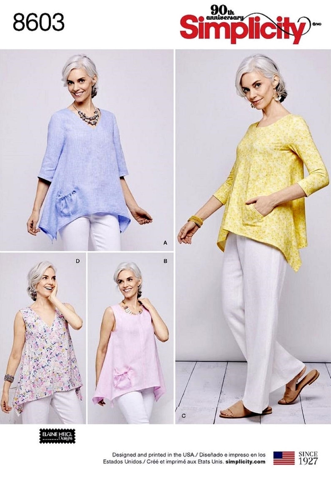 Sewing Pattern Women's Pullover Tops Pattern, Loose Fit Tops Pattern ...