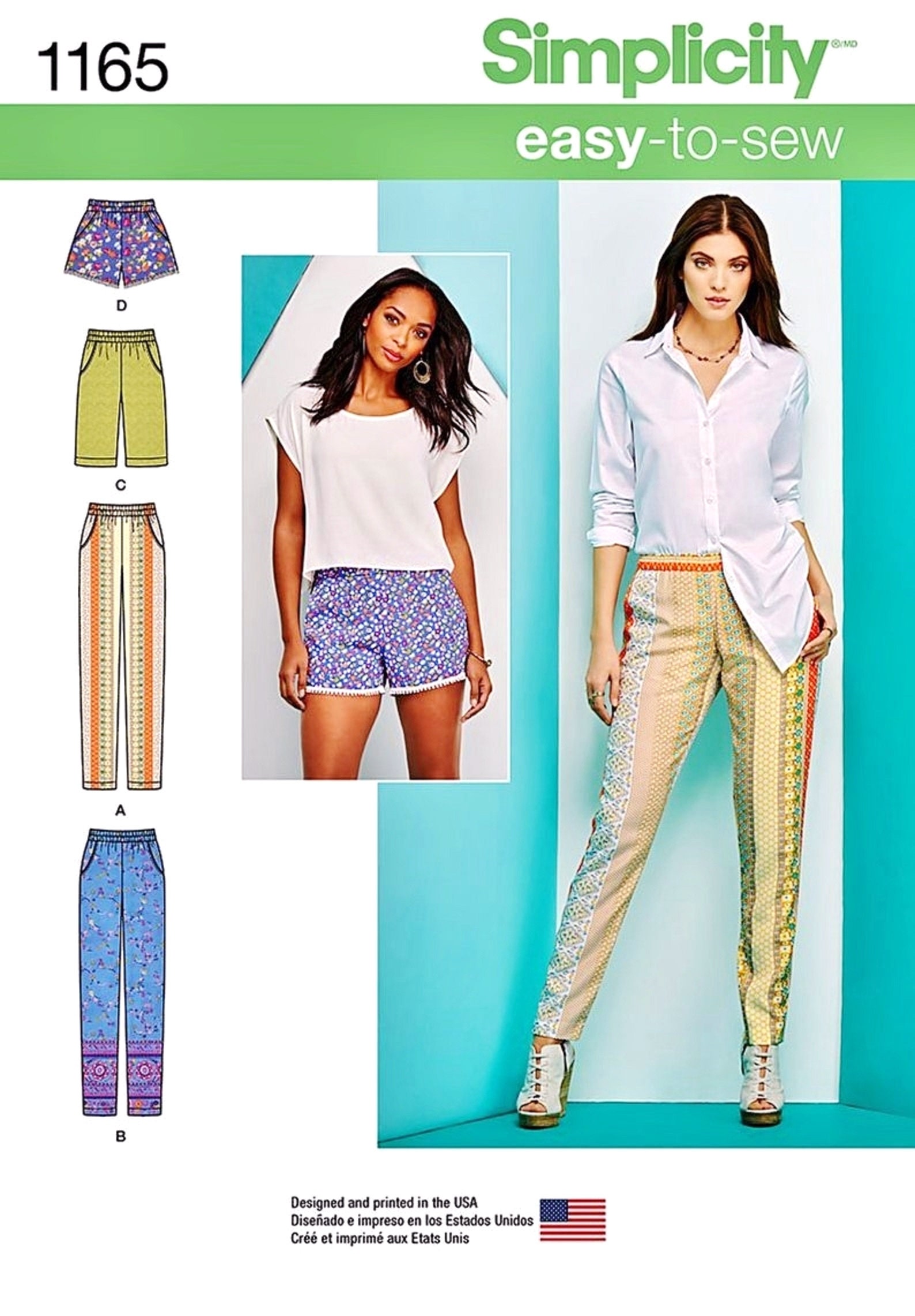 Sewing Pattern Easy to Sew Pullon Tapered Pants Pattern Etsy