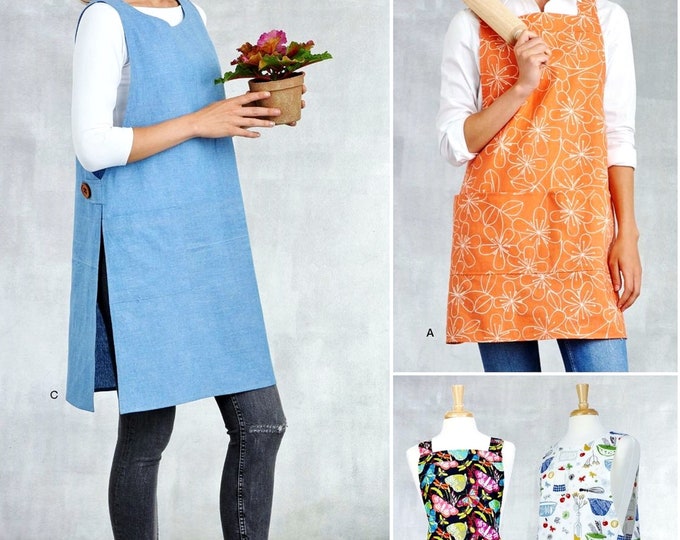 Sewing Pattern Womens' Apron Pattern, Misses' Tabard Apron Pattern