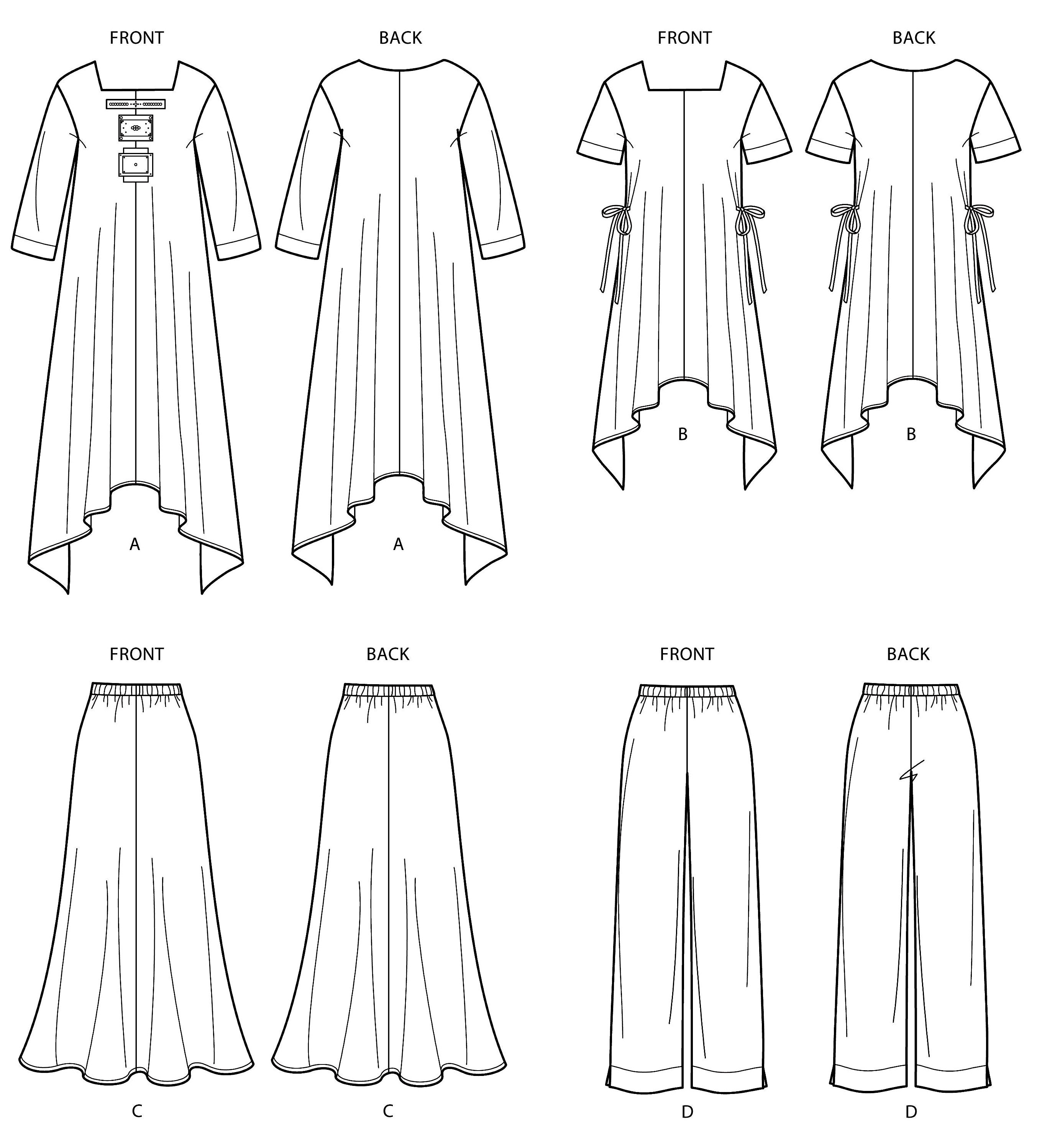 Sewing Pattern Tunic Dress Pattern Tunic Top Pattern Elastic | Etsy